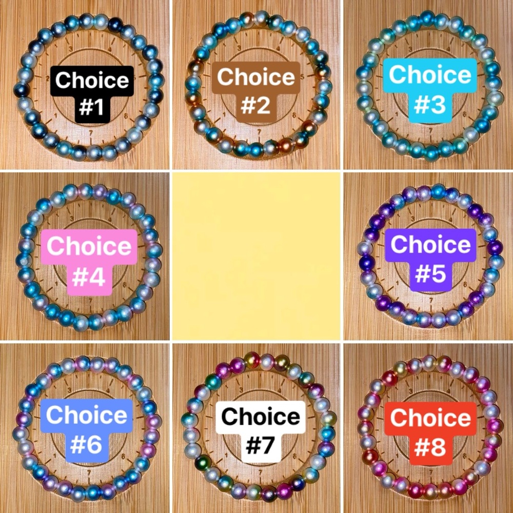 Color Pop Bracelets Stretchable Bead Bracelets - Handmade Jewelry